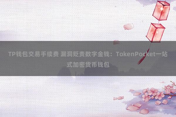 TP钱包交易手续费 漏洞贬责数字金钱：TokenPocket一站式加密货币钱包